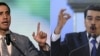 Combinación de fotos en la que aparecen Nicolás Maduro y Juan Guaidó. [Archivo/AFP]