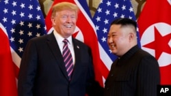 President Donald Trump meets North Korean leader Kim Jong Un, Feb. 27, 2019, in Hanoi. 