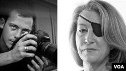 Fotografer Perancis, Remi Ochlik (kiri) dan jurnalis AS Marie Colvin tewas dalam serangan artileri pasukan Suriah atas kota Homs (22/2).