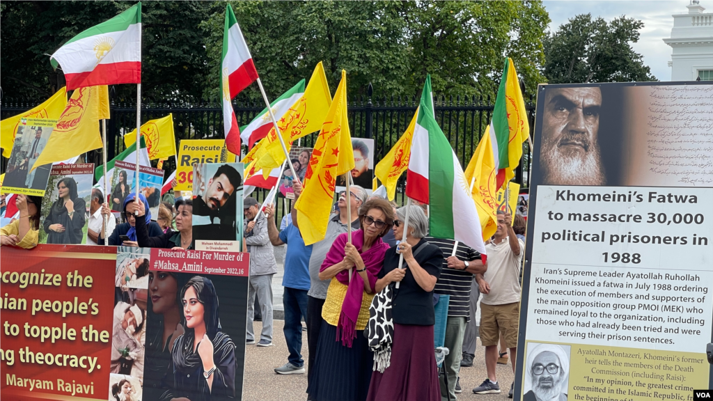 تجمع هواداران سازمان مجاهدین خلق در شهر واشنگتن -شنبه ۲ مهر