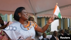 Simone Gbagbo, du temps où son époux, l'ex-président Laurent Gbagbo, était toujours au pouvoir (Reuters)