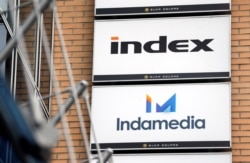 FILE - The logo of Hungary's main independent website Index, in Budapest, Hungary, July 22, 2020.