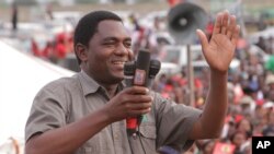 Le chef de l'opposition zambienne Hakainde Hichilema, janvier 2015.
