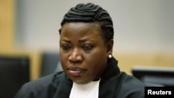 ICC Chief Prosecutor Fatou Bensouda in the courtroom, The Hague, July 10, 2012. 
