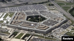 FILE - A photo shows an aerial view of the Pentagon building in Washington, June 15, 2005. 