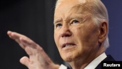 U.S. President Joe Biden delivers remarks at the Brookings Institution in Washington, Dec. 10, 2024. His administration on Dec. 12 announced what it called the first national strategy to counter Islamophobia.