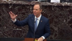 Lead manager House Intelligence Committee Chairman Adam Schiff (D-CA) speaks during opening arguments in the U.S. Senate impeachment trial of U.S. President Donald Trump in Washington, D.C., January 21, 2020.
