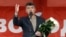 FILE - Boris Nemtsov addresses supporters during a protest rally in Moscow, May 6, 2013.
