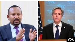 Blinken and Abiy collage