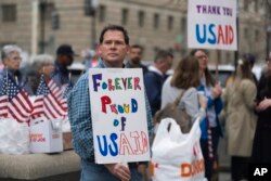 Vashingtonda USAIDni quvvatlab, namoyishlar, 27-fevral, 2025