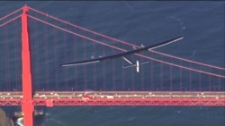Solar Plane Lands in California After Crossing Pacific