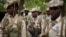 Chadian troops participate in the closing ceremony of operation Flintlock in an army base in N'djamena, Chad, March 9, 2015.