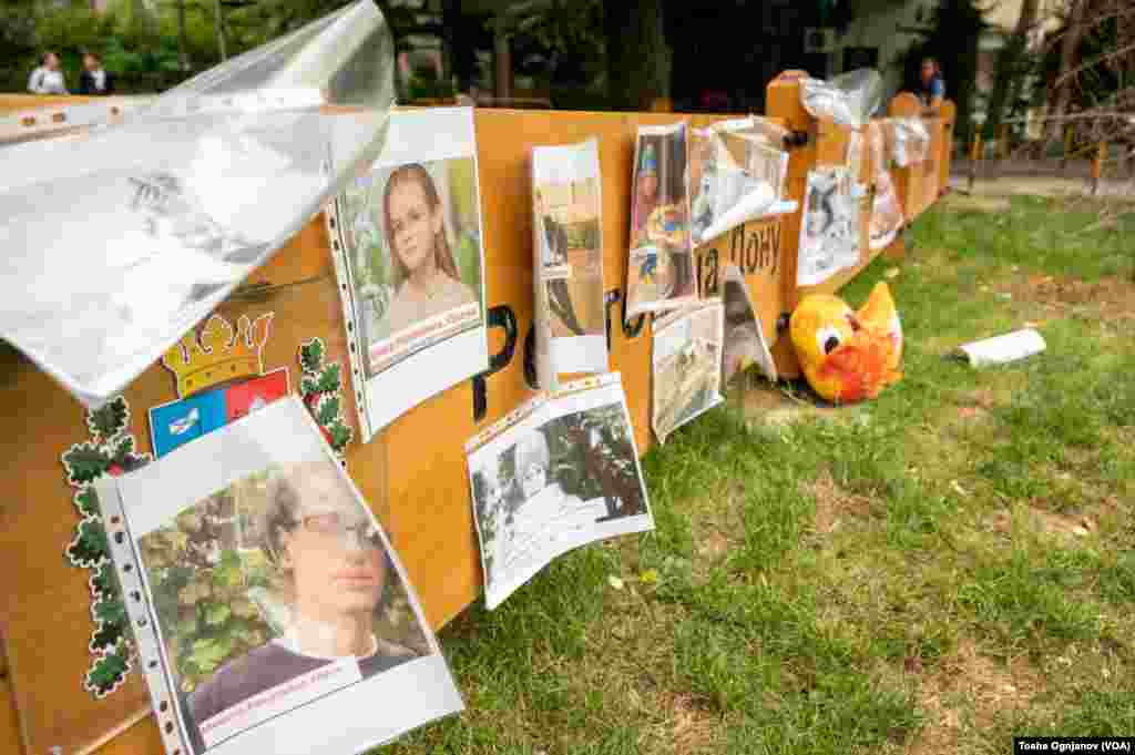 Protest of Ukrainians in Skopje, North Macedonia, against Russian invasion over Ukraine