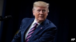 President Donald Trump speaks during the White House Summit on Child Care and Paid Leave in the South Court Auditorium on the White House complex, Thursday, Dec. 12, 2019, in Washington. (AP Photo/ Evan Vucci)