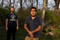 Jack Cashmere, 22, left, and Jakob Leichtman, 23, served together in the Peace Corps in Ecuador for two months and were awaiting their first placements when the Peace Corps evacuated them due to coronavirus concerns.