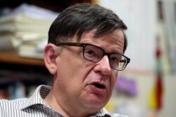 FILE - Andrei Lankov, a North Korea expert, answers a reporter's question during an interview in Seoul, South Korea, Sept. 20, 2017.