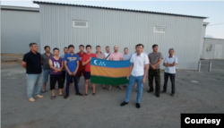 Qoraqalpog'iston suveren respublika bo'lib qolsin, deb chiqqan fuqarolar. 1-iyul, 2022.