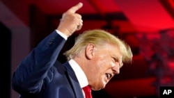 Former President Donald Trump speaks at the Faith and Freedom Coalition’s 'Road to Majority' event, June 17, 2022, in Nashville, Tenn. 