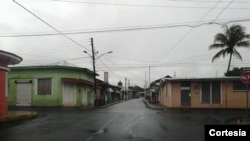 Así lucen las calles, el jueves, en Jinotepe, Nicaragua.