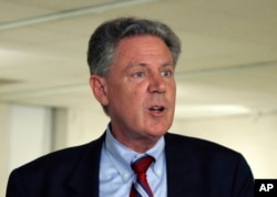 FILE - Rep. Frank Pallone, Jr. speaks in Trenton, N.J., June 10, 2013.