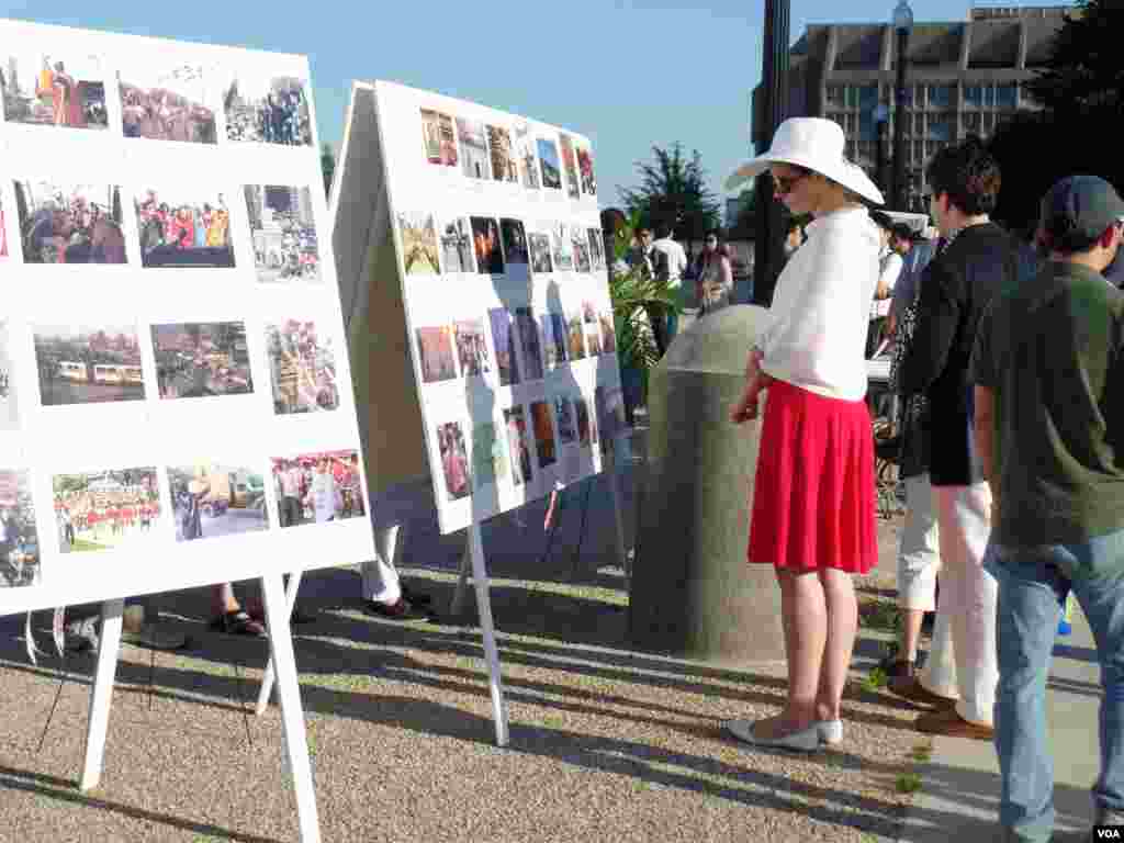 Remember June Fourth memorial site No. 3, Washington, DC, June 1, 2014. (Zhi Yuan/VOA)