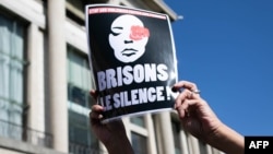 Rassemblement pour dénoncer les fémicides et la violence domestique au Havre, France, 18 septembre 2019. (Lou Benoist/AFP)