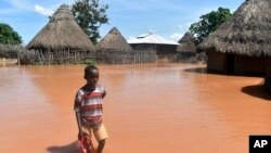 Mvua kubwa zinazoendelea Kenya ambazo zimesababisha mafuriko katika eneo la Tana Delta, Pwani ya Kenya, April 27, 2018. 