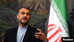 Menteri Luar Negari Iran, Hossein Amir-Abdollahian. (Kirill Kudryavtsev/Pool via REUTERS)