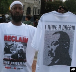 A competing rally in Washington Saturday highlighted a different vision for America's future.