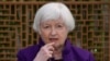 Bộ Trưởng Yellen tại một cuộc họp báo ở Bắc Kinh, 8 tháng Tư, 2024.