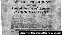 The formal declaration of war against "the United Kingdom of Great Britain and Ireland, and the dependencies thereof," signed by President James Madison on June 19, 1812.