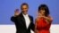 Tổng thống Obama và Ðệ nhất Phu nhân Michelle tại dạ vũ nhậm chức ở thủ đô Washington, ngày 21/1/2013. 