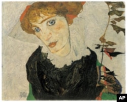 Egon Schiele, Portrait of Wally Neuzil, 1912, Oil on wood, 32,7 x 39,8 cm, Inv_Nr453, Leopold Museum, Vienna