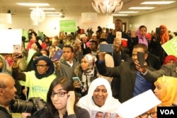 Somali community welcomes Abdi Warsame's election win. (Photo: Somali Service)