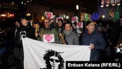 Bosnia and Herzegovina -- Rally "Justice for David" in Banja Luka, December 28, 2018.
