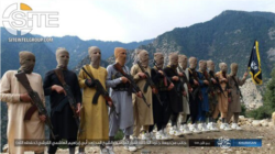 FILE - An Islamic State group vows allegiance to new Islamic State leader Abu Ibrahim al-Hashimi al-Qurashi, in this photo issued Nov. 5, 2019, by the SITE Intelligence Group.