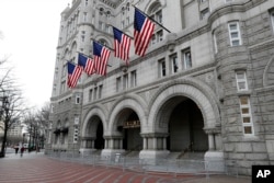 The Trump International Hotel at 1100 Pennsylvania Avenue NW, Dec. 21, 2016 in Washington.