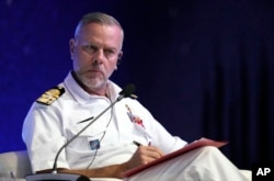 NATO's Chair of the Military Committee Admiral Rob Bauer listens during the plenary session of the Seoul Defense Dialogue in Seoul, South Korea, Sept. 11, 2024.