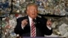 FILE - Then-presidential candidate Donald Trump speaks during a campaign stop at Alumisource, a metals recycling facility in Monessen, Pa., June 28, 2016. Trump has broken with decades of conservative economic thinking on the value of free trade.