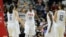 United States’ Sylvia Fowles with the team USA during the first half of a women's exhibition basketball game, July 29, 2016, in Bridgeport, Conn.