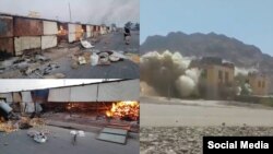 تصویر سمت راست ولسوالی اناردره ولایت فراه، تصاویر سمت چپ ولسوالی اندخوی ولایت فاریاب