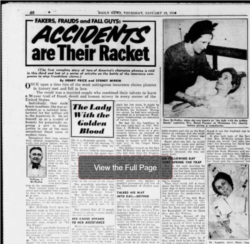 رز مک میلن، به عنوان «زنی با خون طلا» در رسانه‌ها به شهرت رسید