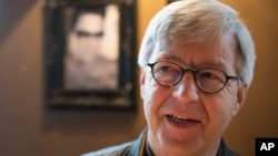 FILE - Gert Kuiper, brother of Jan Kuiper, one of the four journalists killed in El Salvador in 1982, talks about the murder case during an interview in The Hague, Netherlands, Jan. 30, 2019. 