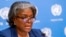 FILE - In this March 1, 2021 photo, US Ambassador to the United Nations Linda Thomas-Greenfield speaks to reporters during a news conference at United Nations headquarters. 