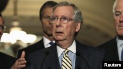 FILE - U.S. Senate Majority Leader Mitch McConnell