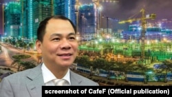 Tỷ phú Phạm Nhật Vượng kinh doanh trong nhiều lĩnh vực, từ bất động sản, bán lẻ, giáo dục, y tế cho đến xe điện ở Việt Nam.