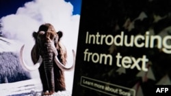 美国新创公司Open AI发布的人工智能模型Sora生成器自动生成由文字产生的视频图像。（2024年2月16日）