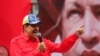 El presidente venezolano Nicolás Maduro habla durante el acto aniversario del golpe de Estado liderado por Hugo Chávez, el 4 de febrero de 2024, en Caracas.