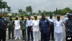 Des officiers de l'armée nigériane