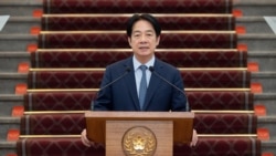 台灣總統賴清德2025年3月13日在台北就中國對台灣的滲透發表演說。 （照片來源：台灣總統府/法新社）